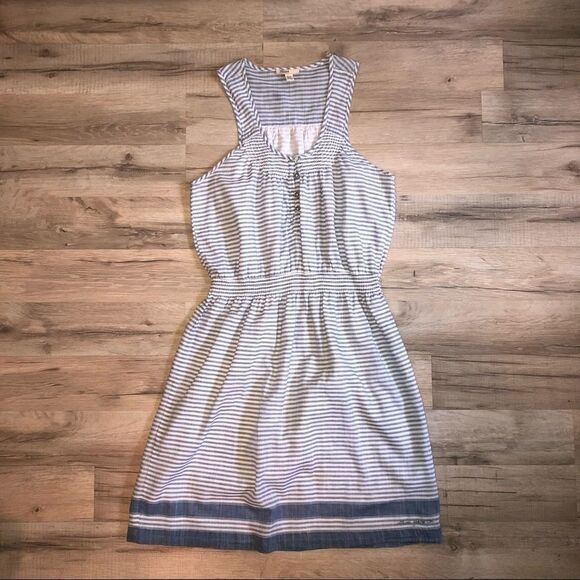 Silver Jeans Blue & White Striped Dress Size XL - Picture 1 of 8